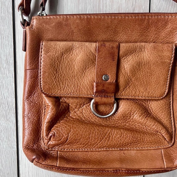 Fossil Vintage Classic Brown Leather Bag Shoulder… - image 3
