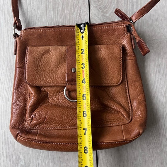 Fossil Vintage Classic Brown Leather Bag Shoulder… - image 7