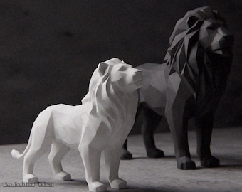 Chinese Guardian Lion, Oriental Fu Dog Statue, Foo Dog Sculpture 3D Printing - Blender Modeling - BambuLab - Limited Edition, Only Few Left.