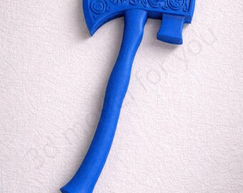 VIKING AXE Wall Decor, NORDIC style Battle Hatchet, Home Ornament 3D Printing - Blender Modeling - BambuLab - Limited Edition, Only Few Left