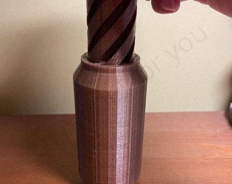 Soda Can Twisty Fidget Toy, Soda Can Desk Toy - 3D Printing - Blender Modeling - BambuLab - Limited Edition, Only Few Left.