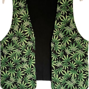 Vesties Cannabis Marijuana Herbal Leaf Men's Women's Vest