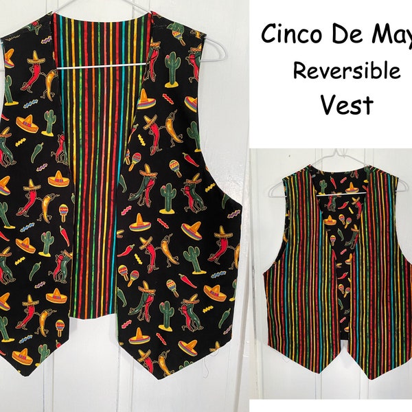 Mexican Serape Vest Etsy