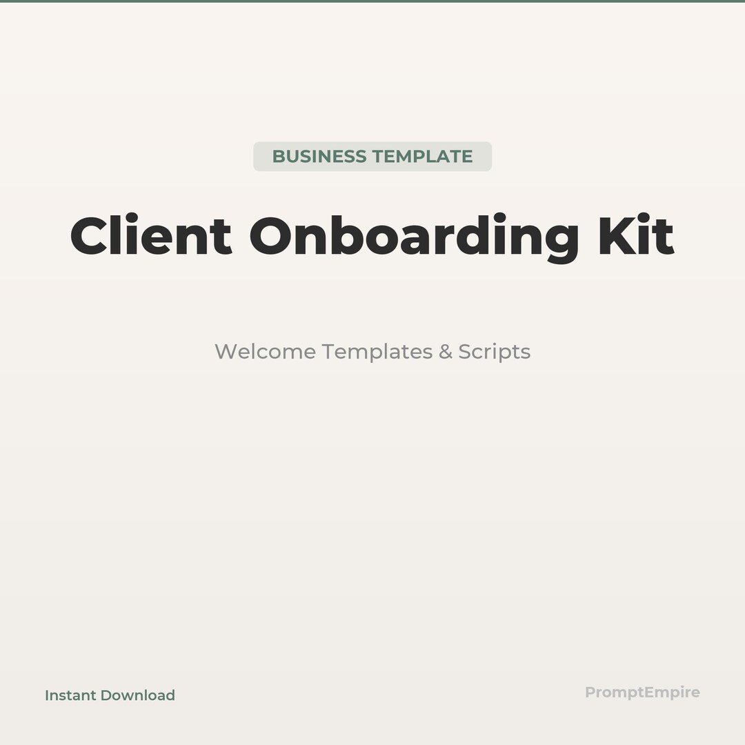 Client Onboarding Kit | Welcome Packet & Process Templates - Etsy