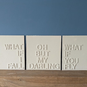 Citaat getextureerde muurkunst