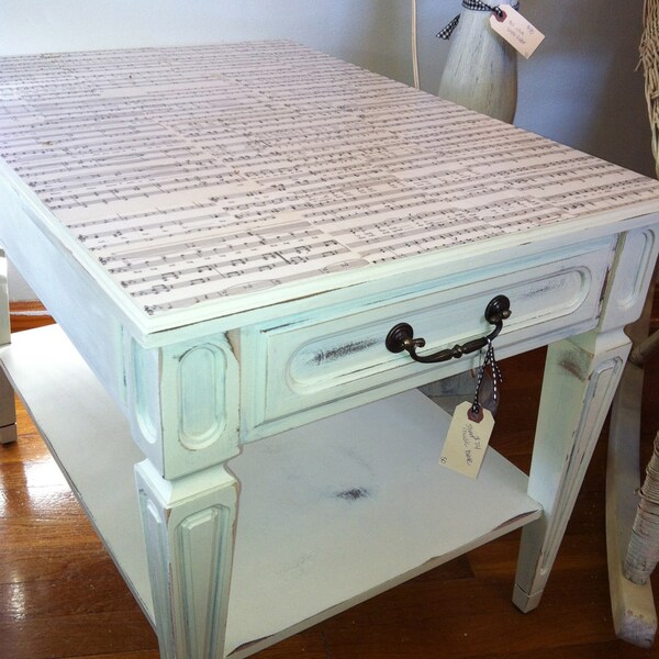 Sheet music side table