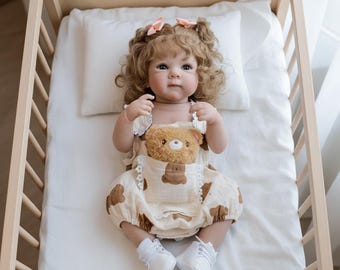 18 Zoll (45 cm) Realistische Reborn Baby Doll | weiches Silikon Vinyl | Handgewurzeltes Haar | Lebensechtes Posable Newborn