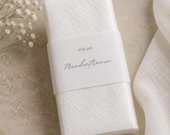 Wedding Tears Tissue Band | Editable Canva Template | Wedding Tissues | Wedding Tears Printable