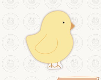 Tagliabiscotti a forma di pulcino (file STL) / 7 misure da 2,5" a 5,5"