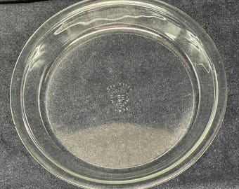 Vintage Pyrex #209 Klarglas 9-Zoll Tortenplatte - Mid-Century Borosilikat