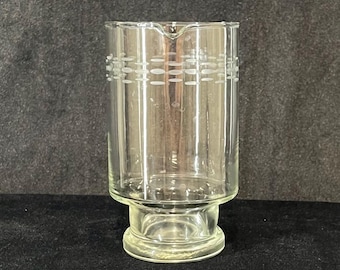 Jarra de martini de cristal Princess House "Heritage" vintage, pieza rara – Artículos de bar de mediados de siglo