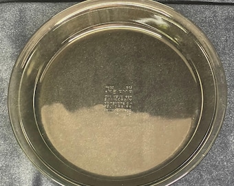 Plato para tarta de vidrio ámbar Fireside de PYREX, estilo vintage – Modelo n.° 209 (24 cm)