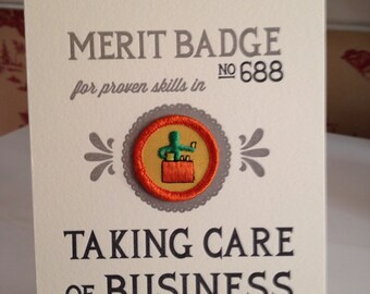 Taking Care of Business Merit Badge
