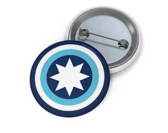 Spilla con lo scudo di Capitan America del Minnesota