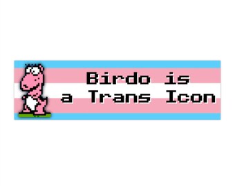 Birdo è un adesivo per paraurti per videogiochi a 8 bit Trans Icon