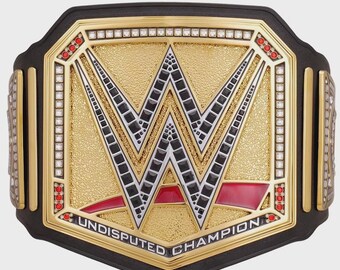 Heavyweight Universal Undisputed Style Championship Belt Replica 2MM & 4MM Brass Plates Wrestling Fan Gift