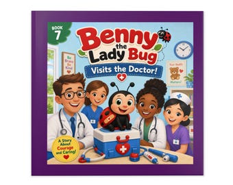 Benny the Lady Bug Visits Doctor Book, Courage and Caring Story