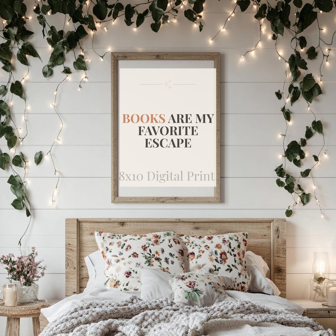 Reading Quote Printable | Bookish Wall Art for Readers | Minimal ...
