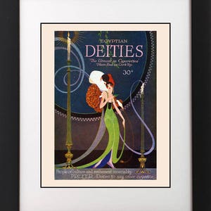 VTG 1920's Egyptian Deities ART NOUVEAU Cigarette Poster Costume Masquerade Halloween Party Art Print