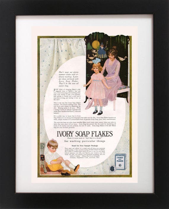 Antike 1920 Elfenbein Seife Mutter Tochter Mutter Goose Wäsche | Etsy