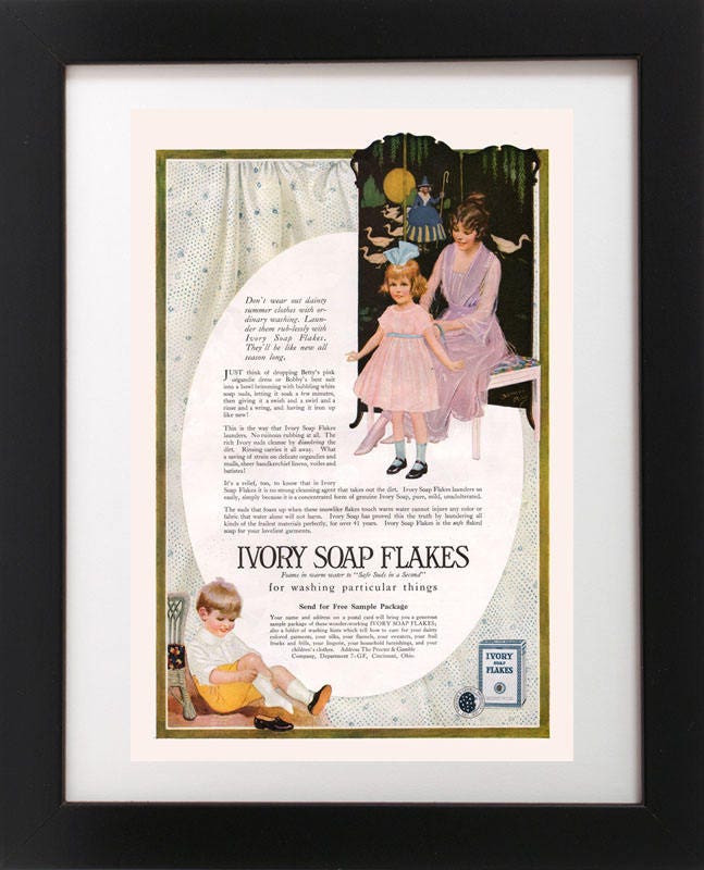 Antike 1920 Elfenbein Seife Mutter Tochter Mutter Goose Wäsche | Etsy