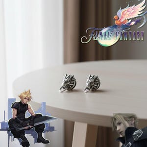 F1nal Fant4sy Cl0ud Strlfe oorbellen, wolf anime paar oorbellen, cosplay sieraden, streetstyle uniseks oorbellen cadeau