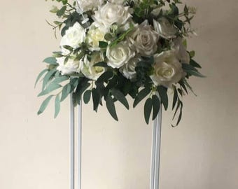 Artificial Flower Ball Arrangement with Greenery