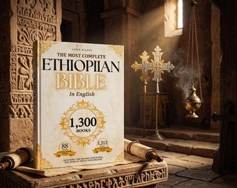 Ethiopian Bible complete book in English – 88 book – Christian Biblical History Poster.
