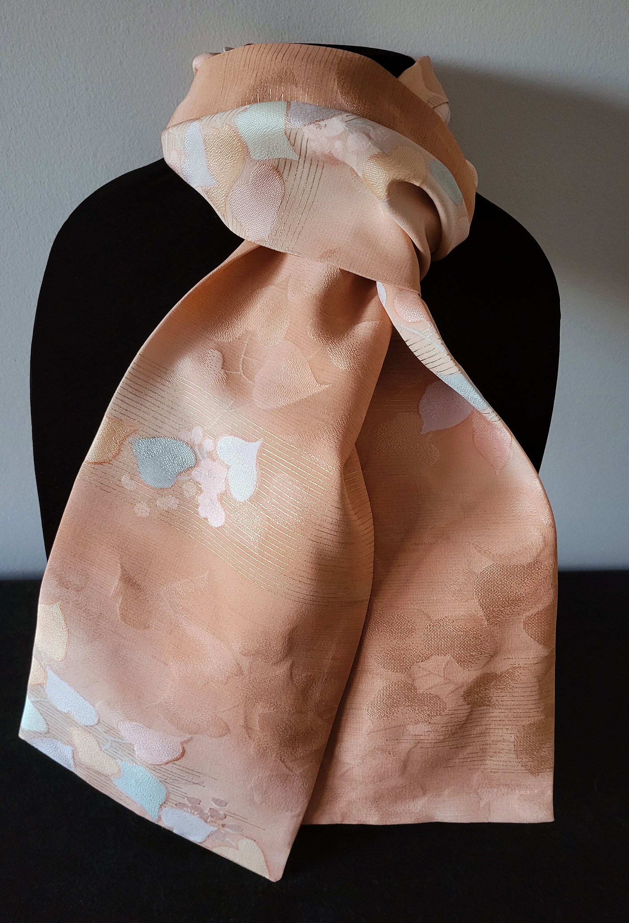 Muted Sunset Eco Printed Silk Scarf
