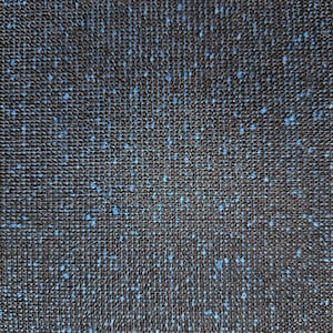 Japanese Kimono Fabric H1880 - Blue with Blue Slubs Wool Blend - by the yard