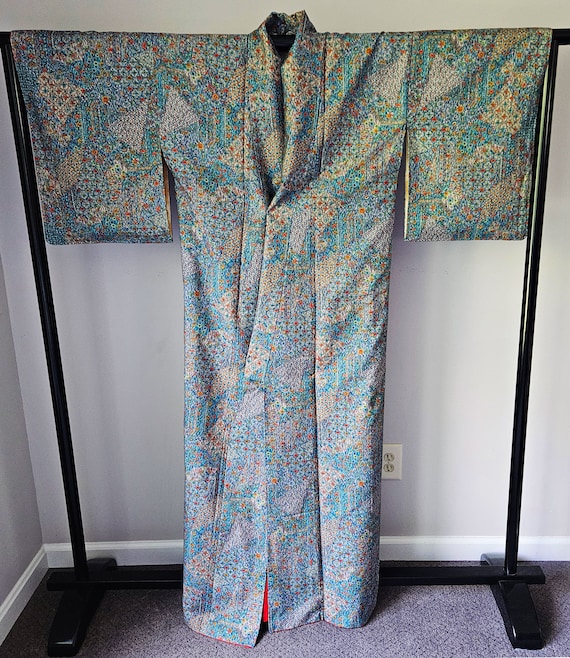 Japanese Vintage Silk Kimono - Blend Vintage Japan