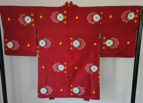 Vintage Japanese Kimono - Meisen Silk Kimono Jack… - image 2