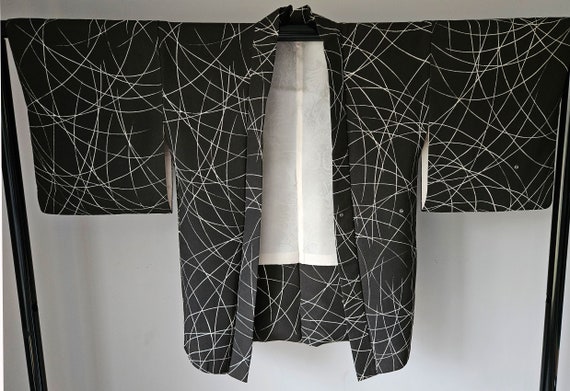 Kimono - Chirimen Silk Kimono Jacket- Haori- Kimon