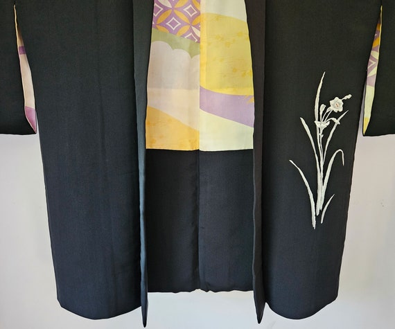 Vintage Japanese Kimono - Silk Kimono Jacket- Hao… - image 5