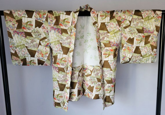 Vintage Japanese Kimono - Silk Kimono Jacket- Haor