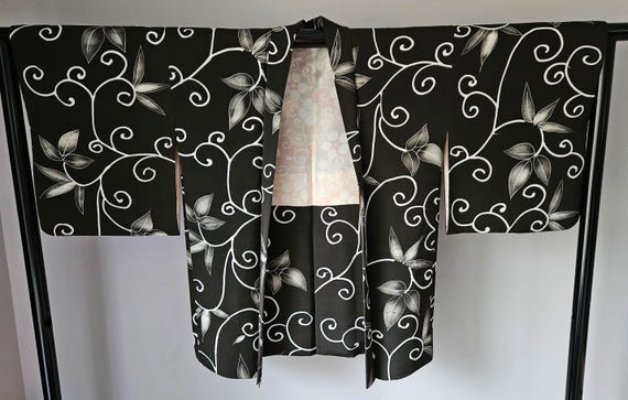 Japanese Vintage Kimono - Silk Kimono Jacket- Haori- Kimono Jacket KY1173