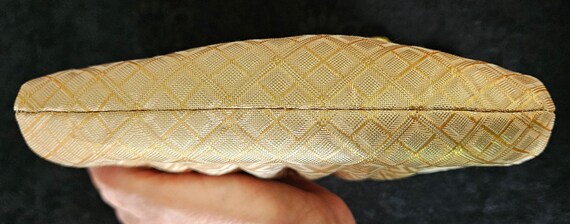 Vintage Japanese Silk Brocade Fabric Hand Bag H11… - image 8