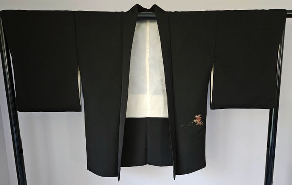 Vintage Japanese Kimono - Silk Kimono Jacket- Hao… - image 2