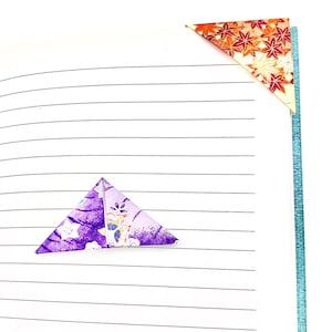 Origami Corner Bookmarks Set of 2, Origami bookmarks, Bookworms gift