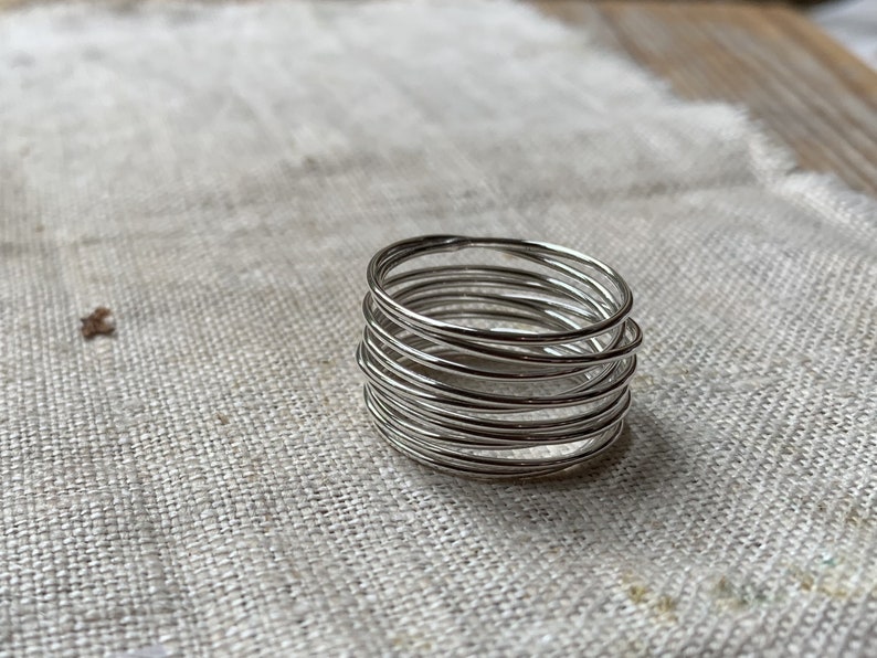 Sterling silver wrap ring | Etsy