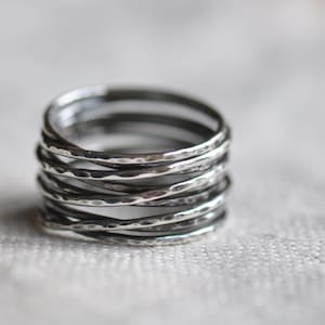 Sterling silver wrapped twiglet ring