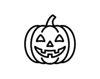 Calabaza de Halloween SVG PNG: Archivo de corte minimalista para Cricut Decoración de Halloween
