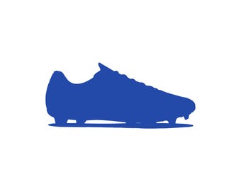 Silueta de tacos de fútbol SVG / Diseño vectorial de botas de fútbol / Imágenes prediseñadas deportivas / Descarga digital.