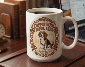 Beaglemok | Copper Howler Ale-mascotte | Speels cadeau voor hondenliefhebbers