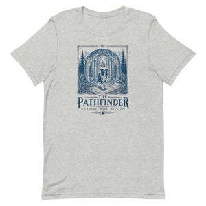 Border Collie T-Shirt | The Pathfinder | Linocut-style Graphic | Forestcore Art | Gift for Dog Lovers image 12