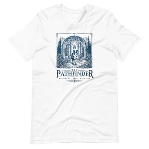 Border Collie T-Shirt | The Pathfinder | Linocut-style Graphic | Forestcore Art | Gift for Dog Lovers image 13