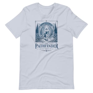 Border Collie T-Shirt | The Pathfinder | Linocut-style Graphic | Forestcore Art | Gift for Dog Lovers image 14