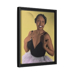 Josephine Baker Portrait, Matte Canvas, Framed (Multi-color)