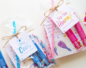 End of School Gift for Kids, Summer Bingo & Drink Mix Party Favor, Classroom Summer Gift Bag, Summer Era Kit