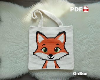 Fox Crochet Tote Bag Pattern